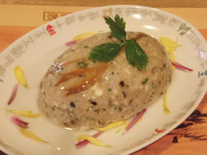 豆腐と上生身の豆鼓蒸し